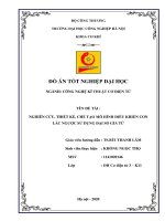 MÔ HÌNH điều KHIỂN CON lắc NGƯỢC sử DỤNG đại số GIA tử