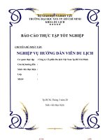 Nghiệp vụ hướng dẫn viên du lịch công ty cổ phần du lịch việt nam