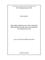 Thực hiện chính sách ưu đãi, chăm sóc, phụng dưỡng bà mẹ việt nam anh hùng tại tỉnh quảng nam 
