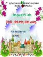 slide bài giảng lam quen voi toan hinh tron hinh vuong 