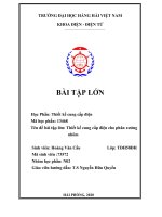 Bài tập lớn học phần thiết kế cung cấp điện thiết kế cung cấp điện cho phân xưởng nhôm 