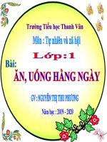 slide giáo án môn KHoa học lớp 1bài 8  ăn uống hàng ngày 