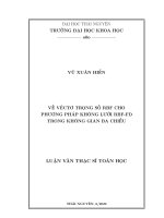 (Luận văn thạc sĩ) Về véctơ trọng số RBF cho phương pháp không lưới RBF-FD trong không gian ba chiều