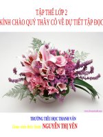 slide giáo án môn tập đọc lớp 2  bàn tay dịu dàng 