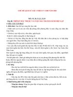 Giáo án (kế hoạch bài học) chủ đề lịch sử 6 kì 1 theo cv 3280  cđ cuộc đấu tranh giành độc lập