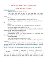 Giáo án (kế hoạch bài học) chủ đề lịch sử 6 kì 1 theo cv 3280  cđ nước văn lang