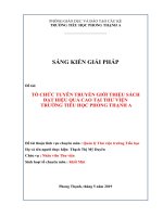 sáng - kiến - kinh - nghiệm - tổ - chức - tuyên - truyền - giới - thiệu - sách - đạt - hiệu - quả - cao - tại - thư - viện - trường - tiểu - học