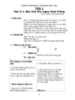 Giáo án âm nhạc 8 kì i trọn bộ mới nhất 