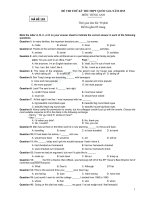 de thi thu ky thi thpt quoc gia nam 2015 co dap an mon tieng anh ma de 102
