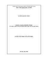 Kháng nghị giám đốc thẩm từ thực tiễn tòa án nhân dân cấp cao tại đà nẵng 