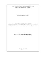 (Luận văn thạc sĩ) Kháng nghị giám đốc thẩm từ thực tiễn Tòa án nhân dân cấp cao tại Đà Nẵng