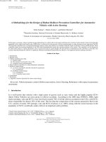 A methodology for the design of robust rollover prevention controllers for automotive vehicles with active steering 
