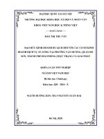 Đạo đức kinh doanh du lịch đối với các cơ sở kinh doanh dịch vụ ăn uống tại phường vạn hương, quận đồ sơn, thành phố hải phòng, thực trạng và giải pháp