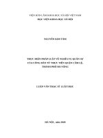 Thực hiện pháp luật về nghĩa vụ quân sự của công dân từ thực tiễn quận cẩm lệ, thành phố đà nẵng 