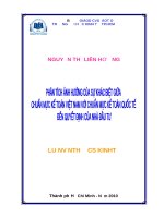 Phân tích ảnh hưởng của sự khác biệt giữa chuẩn mực kế toán việt nam với chuẩn mực kế toán quốc tế đến quyết định của nhà đầu tư , luận văn thạc sĩ 
