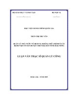 Quản lý nhà nước về dịch vụ khám, chữa bệnh ở các bệnh viện tuyến huyện trên địa bàn tỉnh đắk nông 
