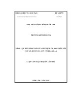 Năng lực tiếp công dân của chủ tịch ủy ban nhân dân cấp xã, huyện ea súp, tỉnh đắk lắk 