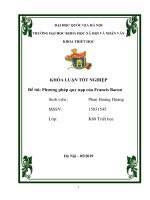 Phương pháp quy nạp của francis bacon