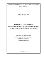 Nhận diện lễ hội truyền thống việt nam thông qua lễ hội chọi trâu ở đồ sơn hải phòng