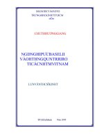 Ứng dụng hiệp ước basel II vào hệ thống quản trị rủi ro tại các ngân hàng thương mại việt nam 