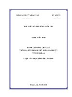 Đánh giá công chức xã trên địa bàn thành phố buôn ma thuột, tỉnh đắk lắk 