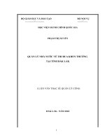 Quản lý nhà nước về lưu trữ tại tỉnh đắk lắk 