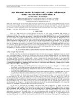 Một phương pháp cải thiện chất lượng trải nghiệm trong truyền video trên mạng IP