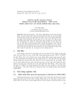 Những bước thăng trầm trong quan hệ Indonesia  - Việt Nam trên lĩnh vực an ninh chính trị (1964-1991)