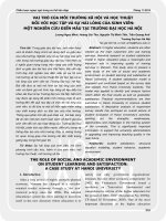 The role of social and academic environment on student learning and satisfaction: A case study at Hanoi University