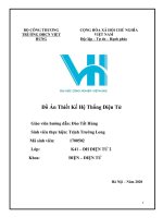 Báo Cáo Đồ Án Thiết Kế Hệ Thống Điện Tử