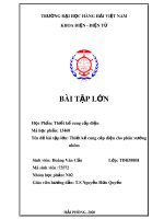 Bài tập lớn học phần Thiết kế cung cấp điện: Thiết kế cung cấp điện cho phân xưởng nhôm