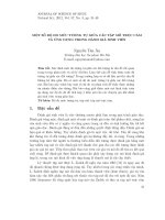 Một số độ đo mức tương tự giữa các tập mờ trực cảm và ứng dụng trong đánh giá sinh viên
