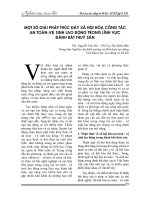 Một số giải pháp thúc đẩy xã hội hóa công tác an toàn-vệ sinh lao động trong lĩnh vực đánh bắt thủy sản