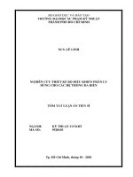 Nghiên cứu thiết kế bộ điều khiển phân ly dùng cho các hệ thống đa biến tt 