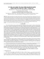 Tư vấn lọc cộng tác dựa trên người sử dụng dùng phép đo gắn kết hàm ý thống kê