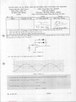 Đáp án đề kiểm tra cuối học kỳ I năm học 2016-2017 môn Mạch điện tử - ĐH Bách khoa TP.HCM