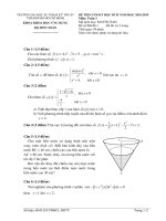 Đề thi cuối học kỳ II năm học 2018-2019 môn Toán 1 - ĐH Sư phạm Kỹ thuật TP.HCM