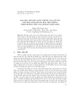 Dạy học truyện ngắn Thuốc của Lỗ Tấn cho học sinh trung học phổ thông theo hướng tiếp cận lịch sử phát sinh