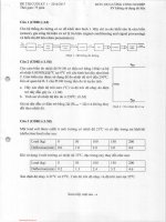 Đề thi cuối học kỳ I năm học 2016-2017 môn Đo lường công nghiệp - ĐH Bách khoa TP.HCM