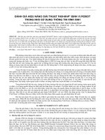 Đánh giá hiệu năng giải thuật Fab-map* định vị robot trong nhà sử dụng thông tin hình ảnh