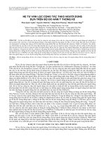 Hệ tư vấn lọc cộng tác theo người dùng dựa trên độ đo hàm ý thống kê