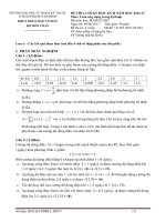 Đề thi cuối học kỳ II năm học 2016-2017 môn Toán ứng dụng trong kỹ thuật - ĐH Sư phạm Kỹ thuật TP.HCM