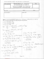 Đề thi cuối học kỳ I năm học 2016-2017 môn Bổ sung điện tử tương tự - ĐH Bách khoa TP.HCM