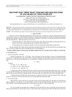 Giải pháp phát triển thuật toán mật mã khóa đối xứng từ các hệ mã lũy thừa và mã OTP