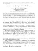 Thiết kế lược đồ lớp UML có yếu tố thời gian từ mô hình TimeER