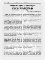 Using internet-assisted learning method to developlistening skills for business English studentsat national Economics University