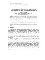 Quy trình hướng dẫn sinh viên sư phạm sử dụng phần mềm Yenka để thiết kế thí nghiệm hóa học ảo