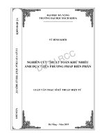 Nghiên cứu thuật toán khử nhiễu ảnh dựa trên phương pháp biến phân 