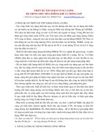 THIẾT KẾ TIẾT KIỆM NĂNG LƢỢNG HỆ THỐNG ĐIỀU HÒA KHÔNG KHÍ VÀ THÔNG GIÓ