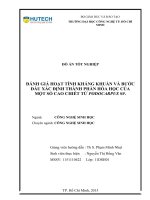 Đánh giá hoạt tính kháng khuẩn và bước đầu xác định thành phần hóa học của một số cao chiết từ podocarpus sp ​ 